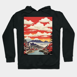 Yamaguchi Japan Travel Vintage Poster Tourism Hoodie